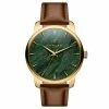 Wholesale 🎁 Fawler Beleza | Gold-tone Stainless Steel Green Marble ⌚ Watch 🌟