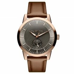 Outlet ๐ Fawler Dayton | Gray Textured Dial and Rose Gold-tone Stainless Steel โ Watch โจ