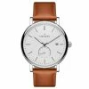 Coupon ⭐ Sidegren Axel | Cognac Brown Silver-Tone Stainless Steel ⌚ Watch 🔥 -WATCHES FOR MEN Sales 1 1eks