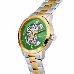 Cheapest 💯 Seizmont Dante II | Limited Edition Gold-Tone & Silver-Tone Stainless Steel Skeleton ⌚ Watch With Green Dial ⭐ -WATCHES FOR MEN Sales 1 2.0a8f2d0dfb10b876b80c683448201b6d