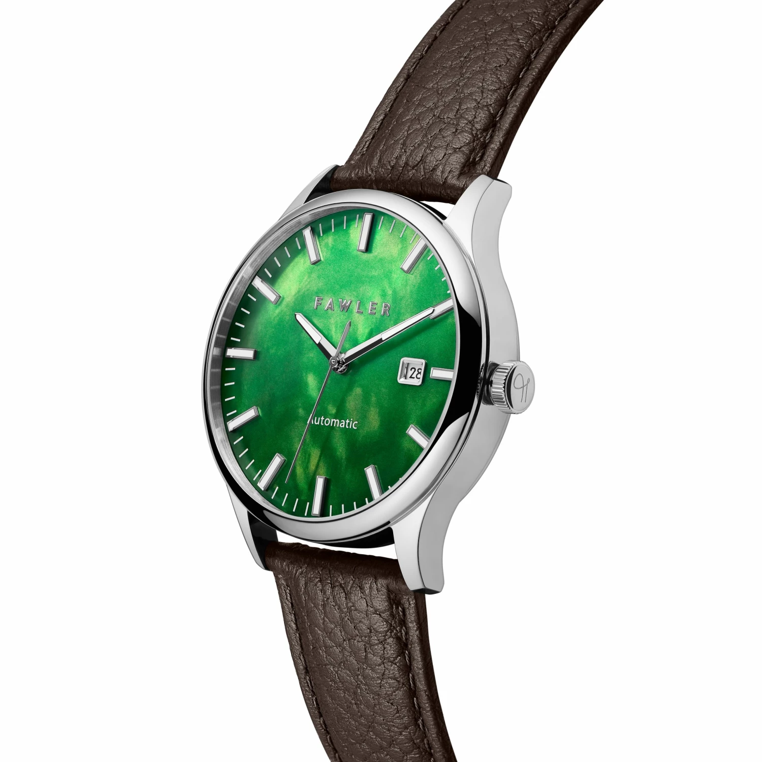 Coupon βοΈ Fawler Timon | Green π© Mother-of-Pearl Automatic Leather β Watch π― 6 Coupon βοΈ Fawler Timon | Green π© Mother-of-Pearl Automatic Leather β Watch π― - Image 4