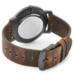 Outlet 😉 Sidegren Kevil | Dark Grey Slim 👗 Dress With Blue Dial & Brown Leather Strap 🌟 -WATCHES FOR MEN Sales 1 2 121 1 148