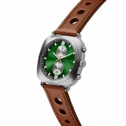 Outlet 😉 Fawler Callao | Green Cushion-shaped ⌚ Watch ✨ -WATCHES FOR MEN Sales 1 2kal