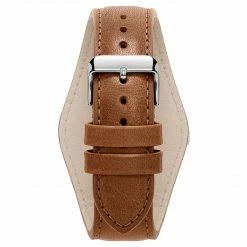 Brand new 👏 Seizmont Iphios | Black and Brown Leather Cuff Stainless Steel Chronograph ⌚ Watch 👍 -WATCHES FOR MEN Sales 1 3ipsos