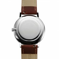 Best reviews of 🧨 Seizmont Ares | Silver-Tone Minimalist 👗 Dress ⌚ Watch With White Dial & Burgundy Leather Strap 🔥 -WATCHES FOR MEN Sales 1 4 rasel