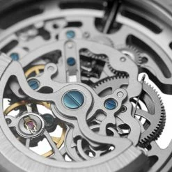 Budget ✨ Seizmont Agito | Silver-Tone Stainless Steel Skeleton Pocket ⌚ Watch 👍 -WATCHES FOR MEN Sales 1 4sigismund