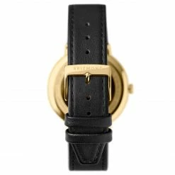 Cheapest 😍 Seizmont Calm | Gold-Tone 24-hour ⌚ Watch With Gold Dial & Black Strap 🔔 -WATCHES FOR MEN Sales 1 5.055a6b4fdf6cff3a2e363a63a06c7a22