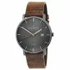 Buy 😍 Sidegren Kevil | Dark Grey Slim 👗 Dress ⌚ Watch With Dark Grey Dial & Brown Leather Strap 🛒 -WATCHES FOR MEN Sales 12 37 1 16 2 108 1