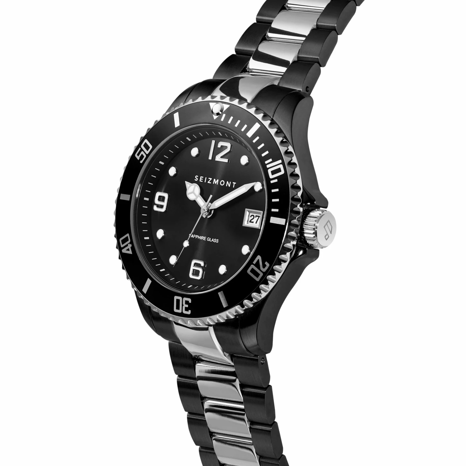 Best reviews of π Seizmont Tide | Black & Silver-Tone Stainless Steel Dive β Watch With Black Dial βοΈ 4 Best reviews of π Seizmont Tide | Black & Silver-Tone Stainless Steel Dive β Watch With Black Dial βοΈ - Image 2