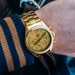 Promo ⌛ Lucleon Alton | Gold-Tone Stainless Steel ⌚ Watch With Gold-Tone Dial 🧨 -WATCHES FOR MEN Sales 16907 watch