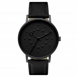 Best deal 🎉 Seizmont Ares | Black Minimalist 👗 Dress ⌚ Watch With Black Dial & Black Leather Strap 😉