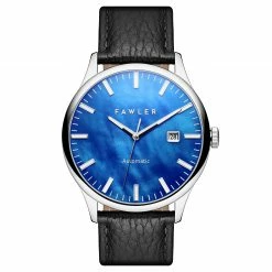 Best reviews of 🎉 Fawler Timon | Blue 👩 Mother-of-Pearl Automatic Leather ⌚ Watch 🔥