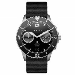 Top 10 💯 Fawler Ryka | Steel & Black Military Dive ⌚ Watch 🎁