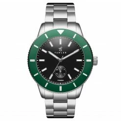 Cheap 👏 Fawler Makalu | Green Brushed Titanium Dive ⌚ Watch ⌛