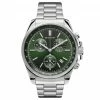 New ⭐ Seizmont Bellator | Silver-Tone Stainless Steel Chronograph & Tachymeter ⌚ Watch With Forest Green Dial 🌟 -WATCHES FOR MEN Sales 2 1 copy duke