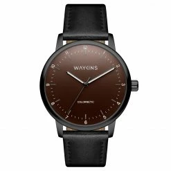 Hot Sale 🥰 Waykins Colornetic | Black With Colour-Changing Dial Leather ⌚ Watch 🛒 -WATCHES FOR MEN Sales 2 1 ea9295e62c3da768947cf3603bd5ace0