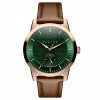Cheap ✔️ Fawler Dayton | Green Textured Dial and Rose Gold-tone Stainless Steel ⌚ Watch 🤩 -WATCHES FOR MEN Sales 2 1dajton