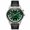 Cheap 👏 Fawler Gentium | Green Stainless Steel World-time GMT ⌚ Watch 💯 -WATCHES FOR MEN Sales 2 1dzent