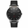 Wholesale 🛒 Seizmont Aether | Black & Silver-Tone Stainless Steel Minimalist ⌚ Watch With Red Detail 😍 -WATCHES FOR MEN Sales 2 1finaln