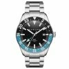 Coupon ⭐ Fawler Métier | Blue Stainless Steel GMT ⌚ Watch ❤️ -WATCHES FOR MEN Sales 2 1gmtsaat
