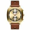 Cheap 🧨 Fawler Callao | Gold-tone Cushion-shaped ⌚ Watch 😀