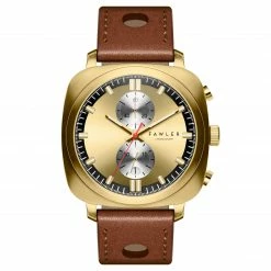 Cheap 🧨 Fawler Callao | Gold-tone Cushion-shaped ⌚ Watch 😀