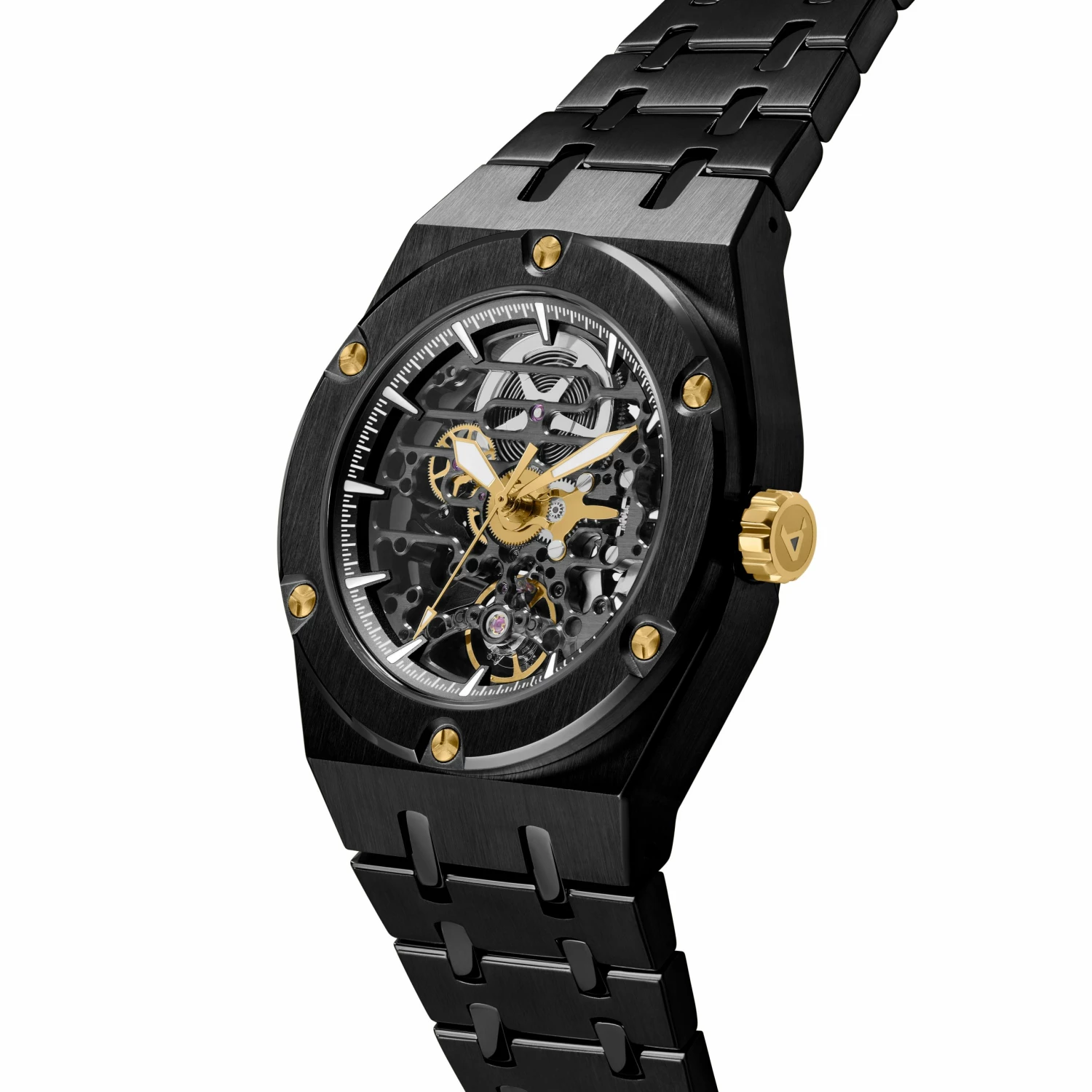 Deals ๐ฅ Arkai Mamut | Black Stainless Steel Automatic Skeleton โ Watch With Gold Movement โ 4 Deals ๐ฅ Arkai Mamut | Black Stainless Steel Automatic Skeleton โ Watch With Gold Movement โ - Image 2