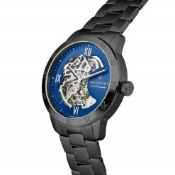 Best deal 🥰 Seizmont Dante II | Black Stainless Steel Skeleton ⌚ Watch With Blue Dial 💯 -WATCHES FOR MEN Sales 2 2.a24f9ecd38322adf3f855c80cc8242fe 1