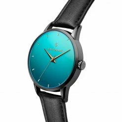 Cheap ⌛ Seizmont Onknown | Green Tinted Mirror Glass Leather ⌚ Watch ❤️ -WATCHES FOR MEN Sales 2 2.c2714788668b5765be0c07f9ca0b56ec