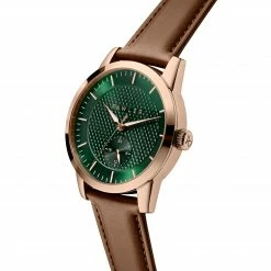 Cheap ✔️ Fawler Dayton | Green Textured Dial and Rose Gold-tone Stainless Steel ⌚ Watch 🤩 -WATCHES FOR MEN Sales 2 2dajton
