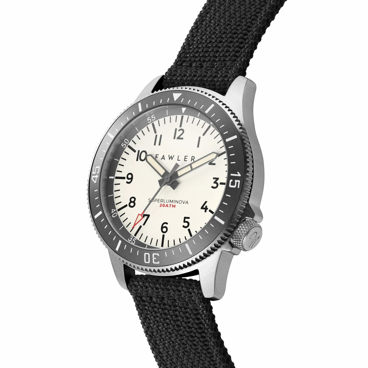 Deals π₯° Fawler Luscent | Silver-tone and Gray Dive β Watch with Full Lume Dial π₯ 5 Deals π₯° Fawler Luscent | Silver-tone and Gray Dive β Watch with Full Lume Dial π₯ - Image 3