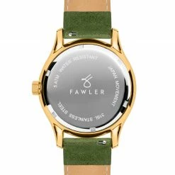 Best Sale ⌛ Fawler Orrin | Gold-Tone Moonphase ⌚ Watch With Gold-Tone Dial & Forest Green Leather Strap 👍 -WATCHES FOR MEN Sales 2 4.05b7453d52709aa6b53b5ea63c350389