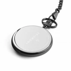 Best Pirce 😍 Seizmont Time Keeper | Black Stainless Steel Pocket ⌚ Watch With White Dial 😀 -WATCHES FOR MEN Sales 20549 04 1