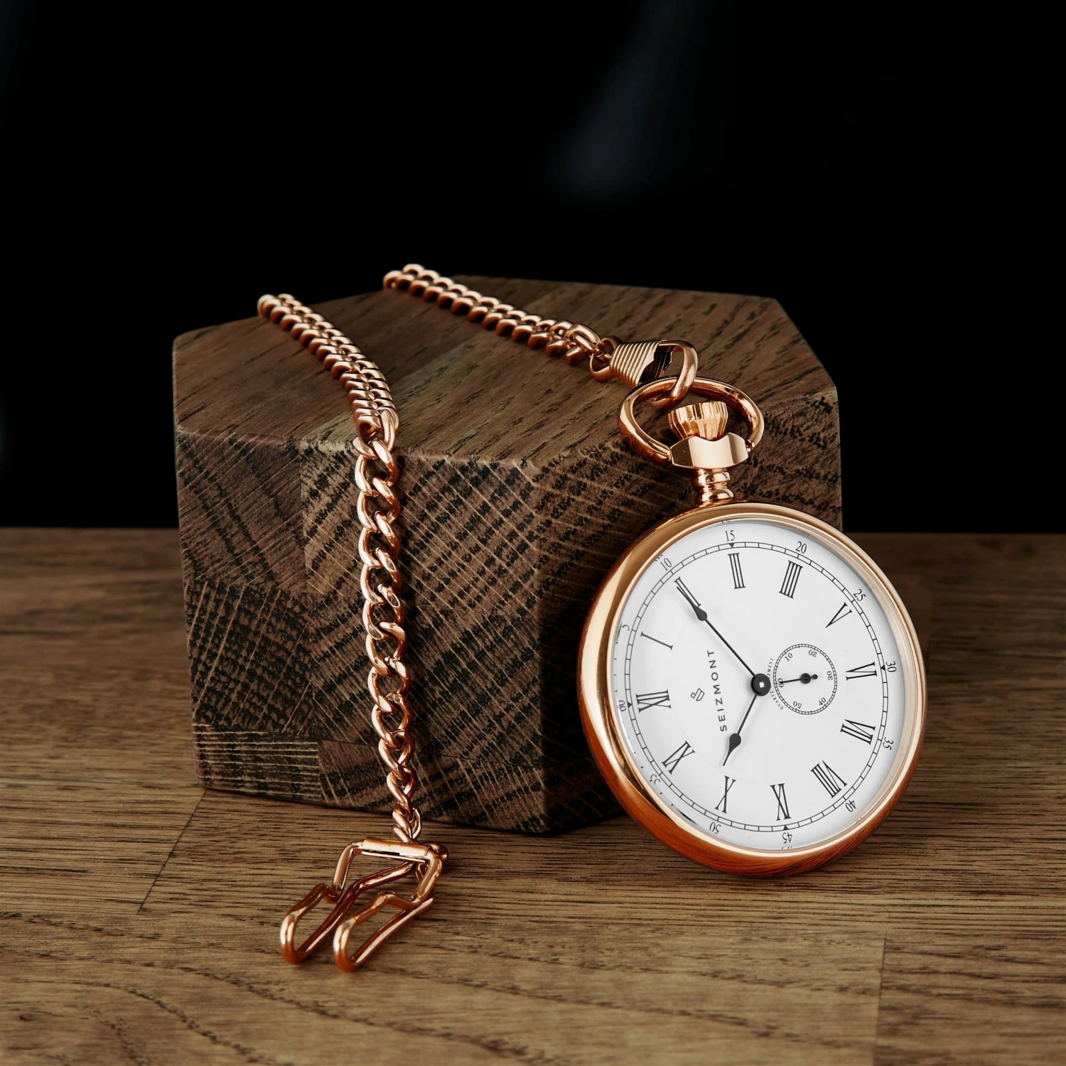 Hot Sale โ Seizmont Time Keeper | Rose Gold-Tone Pocket โ Watch With White Dial ๐ 5 Hot Sale โ Seizmont Time Keeper | Rose Gold-Tone Pocket โ Watch With White Dial ๐ - Image 3