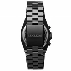 Promo 🧨 Lucleon Ray | Black Stainless Steel Chronograph ⌚ Watch With Black Dial 🛒 -WATCHES FOR MEN Sales 21840 3