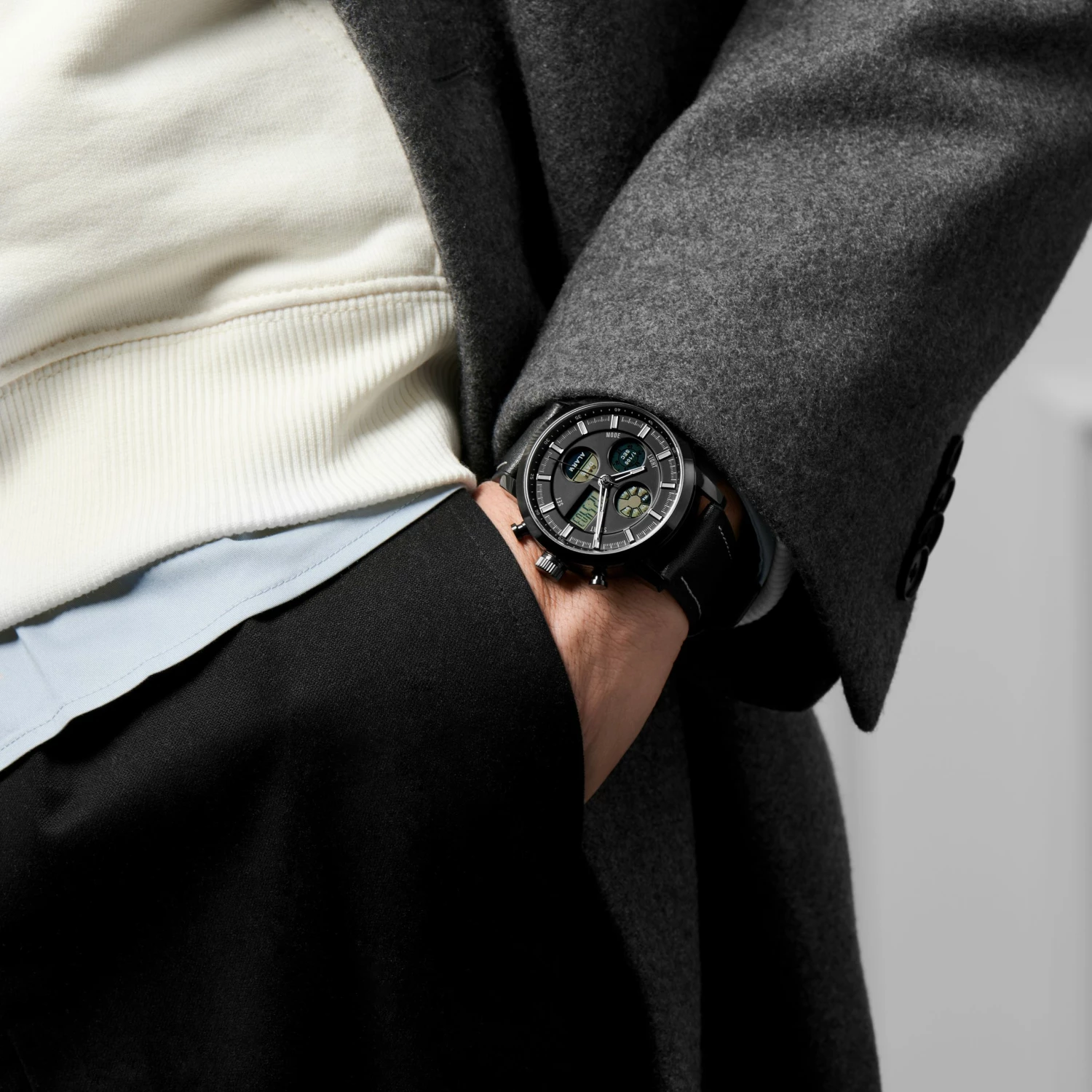 Deals π Seizmont Militum | Black Stainless Steel Military Chronograph β Watch With Black Dial π 7 Deals π Seizmont Militum | Black Stainless Steel Military Chronograph β Watch With Black Dial π - Image 5