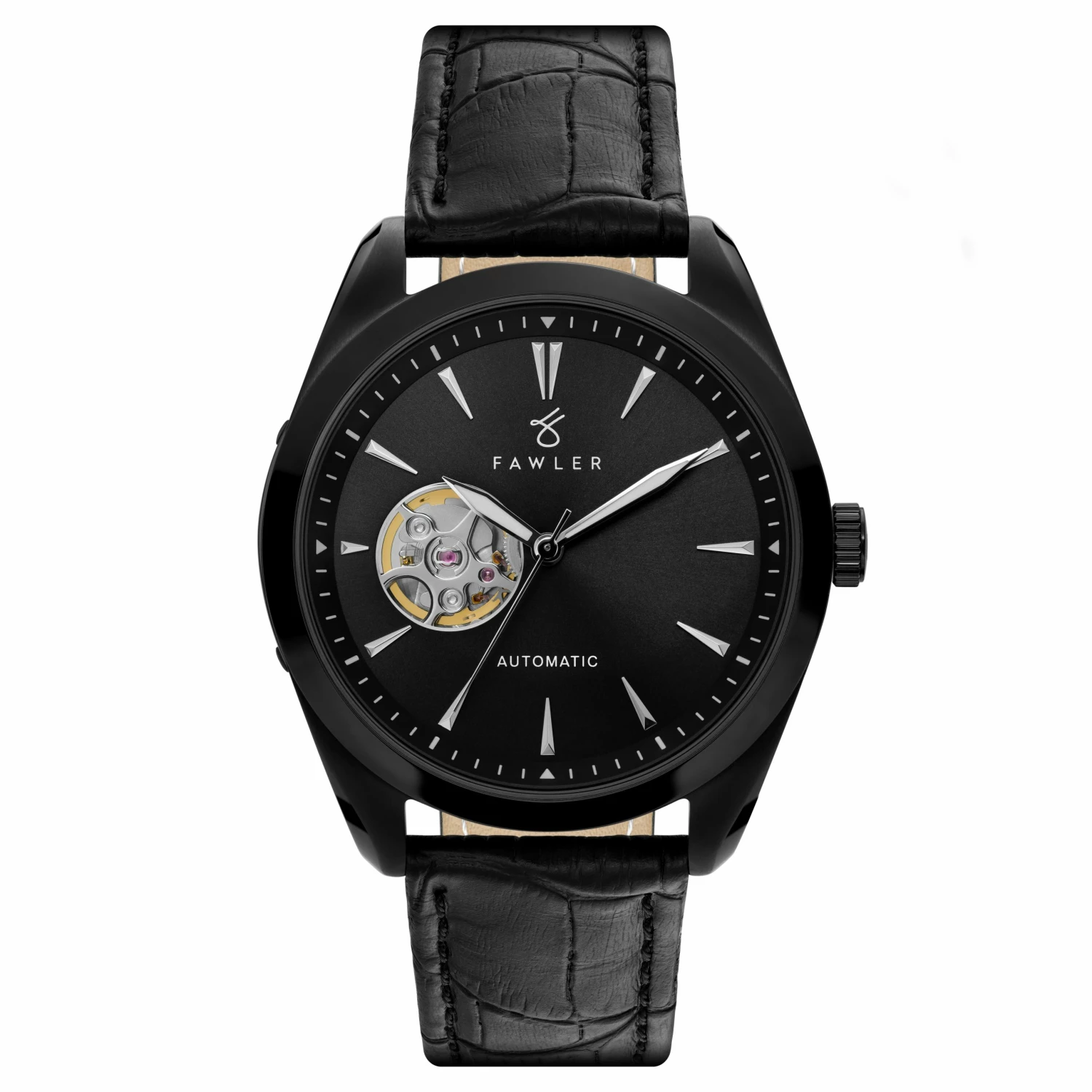 Cheap π― Fawler Fenes | Black Open-heart Skeleton β Watch With Black Dial & Black Leather Strap π 3 Cheap π― Fawler Fenes | Black Open-heart Skeleton β Watch With Black Dial & Black Leather Strap π