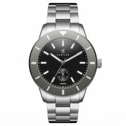 Budget 🔥 Fawler Makalu | Grey Brushed Titanium Dive ⌚ Watch 🛒
