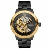 Promo 👍 Seizmont Dante II | Gold-Tone & Black Stainless Steel Skeleton ⌚ Watch With Black Dial 😀 -WATCHES FOR MEN Sales 3 1.dbe6c77df769278df28cb3dd15e431fa 1