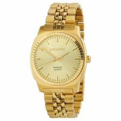 Deals ⌛ Lucleon Major | Gold-Tone Minimalist Stainless Steel ⌚ Watch With Gold-Tone Dial 👏