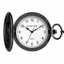 Best Sale 😀 Fawler Easton | Black Pocket ⌚ Watch 🤩