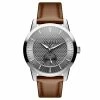 New 🎉 Fawler Dayton | Gray Textured Dial and Silver-tone Stainless Steel ⌚ Watch 🎉 -WATCHES FOR MEN Sales 3 1dajton
