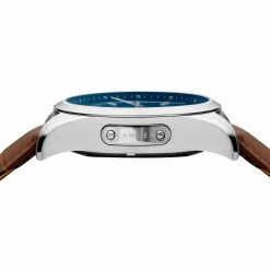 Promo ✨ Fawler Perseus | Silver-Tone Automatic Moonphase ⌚ Watch With Blue Dial 🤩 -WATCHES FOR MEN Sales 3 3.e8ea5092236884489d91e91f8b8da80e