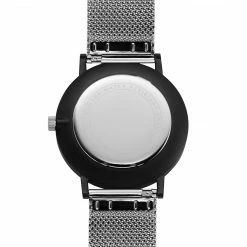 Buy ✔️ Seizmont Ares | Limited Edition Black Minimalist 👗 Dress ⌚ Watch With White Dial & Silver-Tone Steel Strap 🥰 -WATCHES FOR MEN Sales 3 4 limitedd