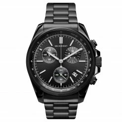 Outlet ๐ Seizmont Bellator | Black Stainless Steel Chronograph & Tachymeter โ Watch With Black Dial ๐ฅ