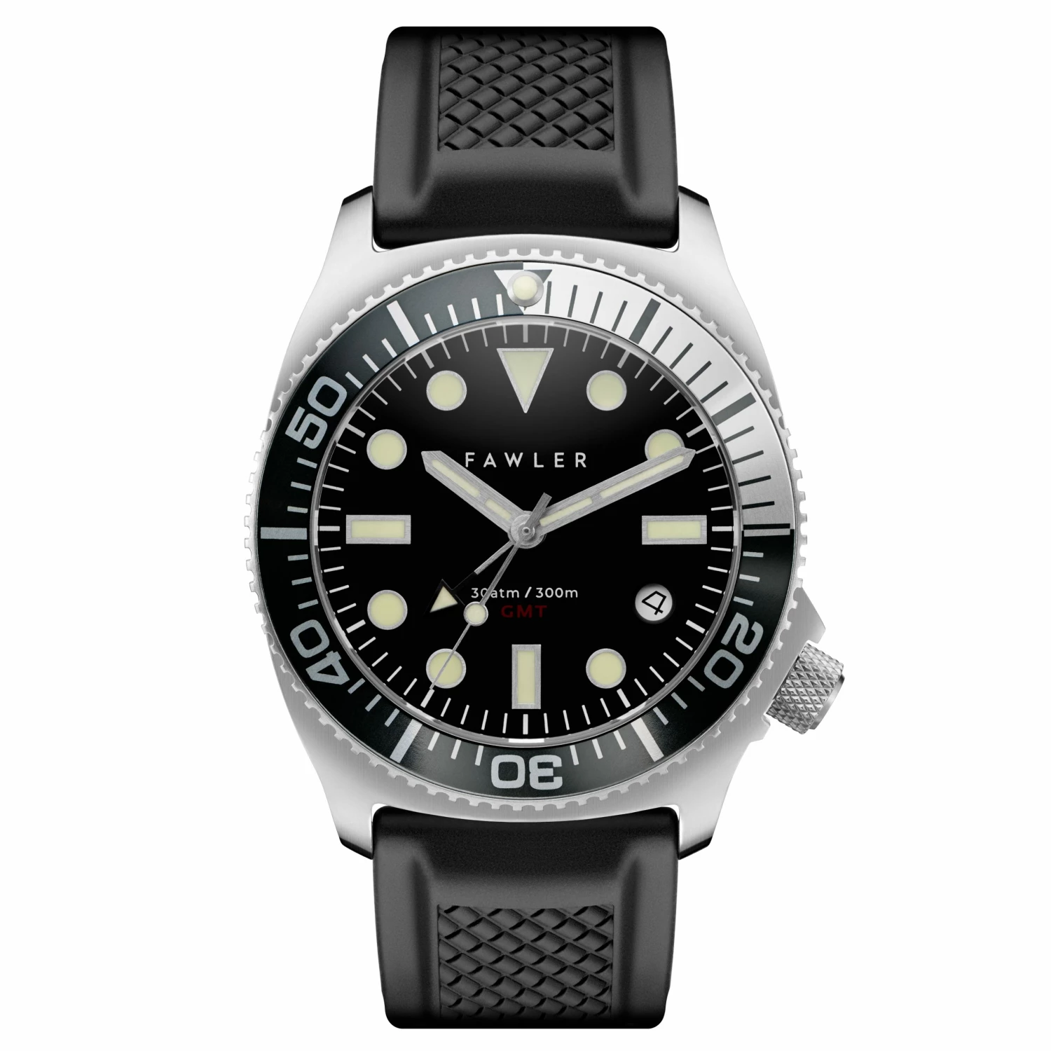 New ๐ Fawler Alon | Black Stainless Steel GMT Dive โ Watch ๐ 3 New ๐ Fawler Alon | Black Stainless Steel GMT Dive โ Watch ๐
