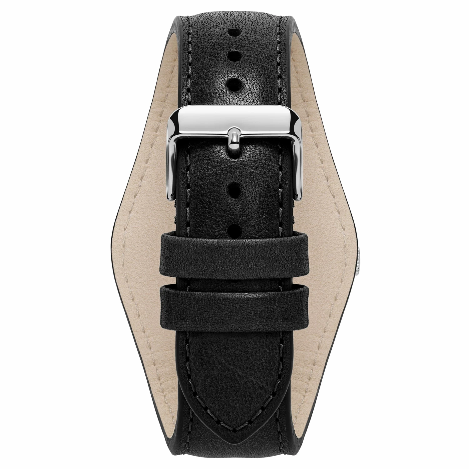 Wholesale π₯° Seizmont Iphios | Black and White Leather Cuff Stainless Steel Chronograph β Watch π 6 Wholesale π₯° Seizmont Iphios | Black and White Leather Cuff Stainless Steel Chronograph β Watch π - Image 4