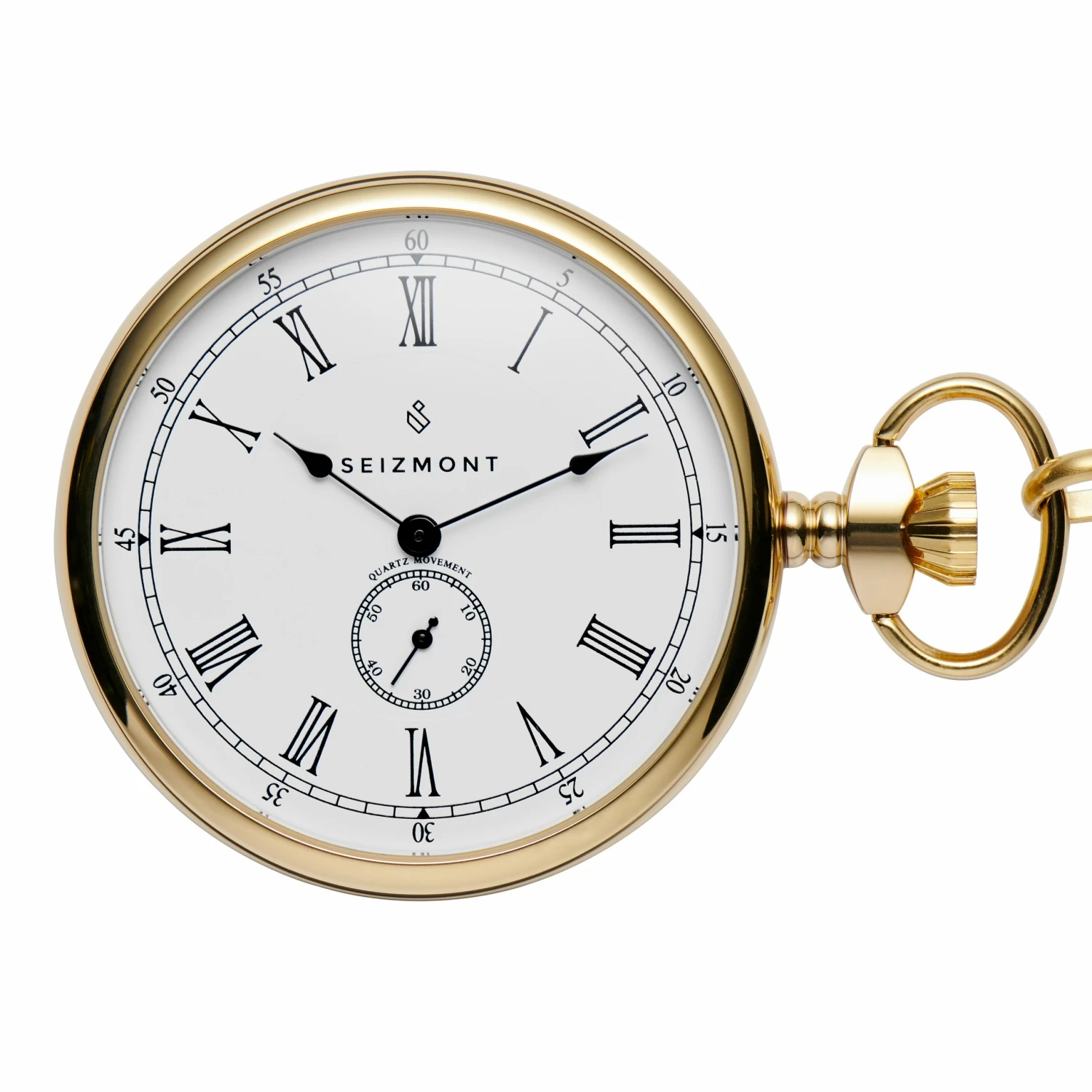 Flash Sale π Seizmont Time Keeper | Gold-Tone Stainless Steel Pocket β Watch With White Dial β¨ 4 Flash Sale π Seizmont Time Keeper | Gold-Tone Stainless Steel Pocket β Watch With White Dial β¨ - Image 2