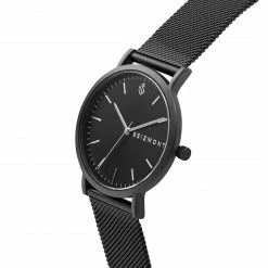 Coupon 🎉 Seizmont Moment | Black Stainless Steel Minimalist 👗 Dress ⌚ Watch With Black Dial 🤩 -WATCHES FOR MEN Sales 5 2 fba76946349ff5cf355528394b263c180