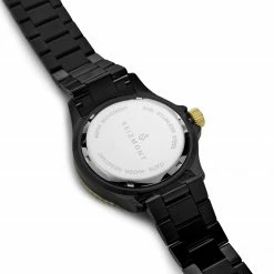 Coupon 😉 Seizmont Tide | Black & Gold-Tone Stainless Steel Dive ⌚ Watch With Black Dial 🎉 -WATCHES FOR MEN Sales 5 4 22366